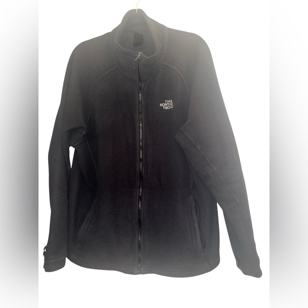 3X The North Face Black Zip-Up Fleece Jacket